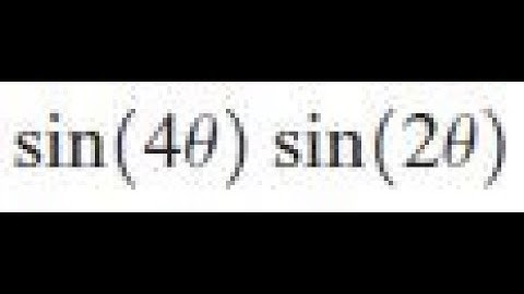 sin(4x)sin(2x) express the product as a sum