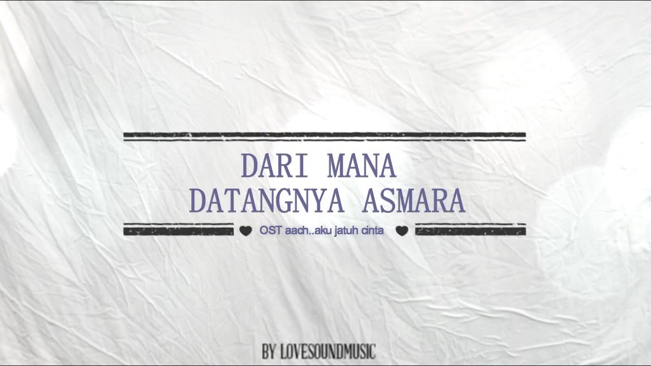 Lirik Lagu Cinta Dari Mata Turun Ke Hati - Berbagai Mata