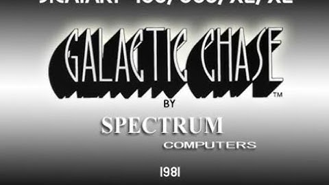 Atari 400/800/XL/XE - Galactic Chase [Spectrum Computers] 1981.  (Galaxian clone)