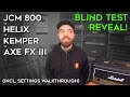 Bind test #2 reveal! (JCM 800 vs Kemper vs Helix vs Axe Fx)