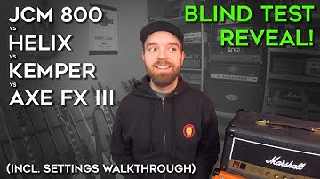 Bind test #2 reveal! (JCM 800 vs Kemper vs Helix vs Axe Fx)