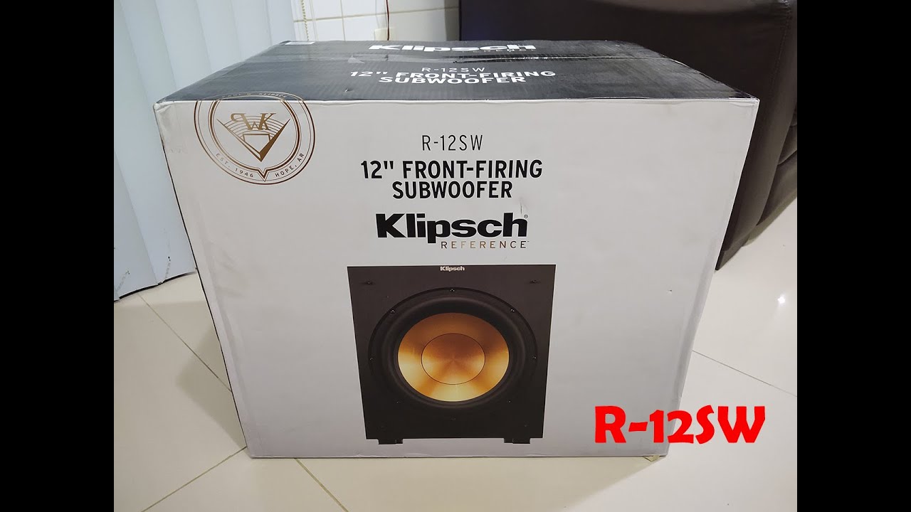 Unboxing SUBWOOFER KLIPSCH R12SW YouTube