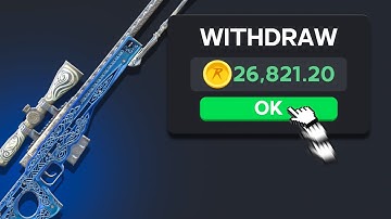 Withdrawing a FN AWP Gungnir on CSGORoll..