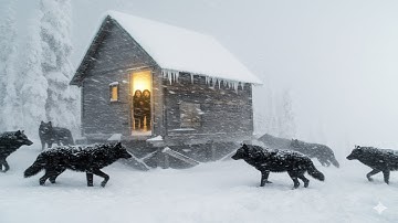 Trapped in a Deadly Snowstorm -45F Snowstorm and wolves, I