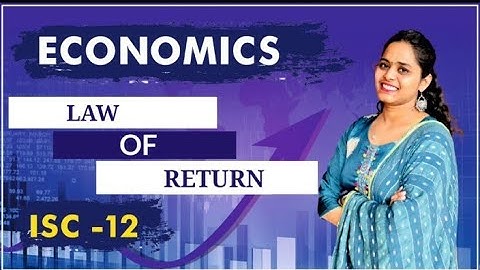 LAW OF RETURN||PRODUCTION|| CLASS 12|| ISC||FRANK PUBLICATION||