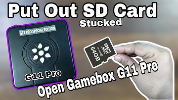 (Fix) SD card Dragged inside of Gamebox g13 Pro /G11 Pro Special addition How to Open and Put Out