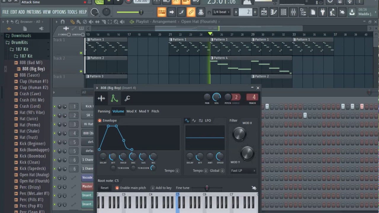 Киты для фонка fl studio. Бас в фл студио 20. Басс для FL Studio 20. 808 Басс FL Studio. Drum Kit FL Studio 20.