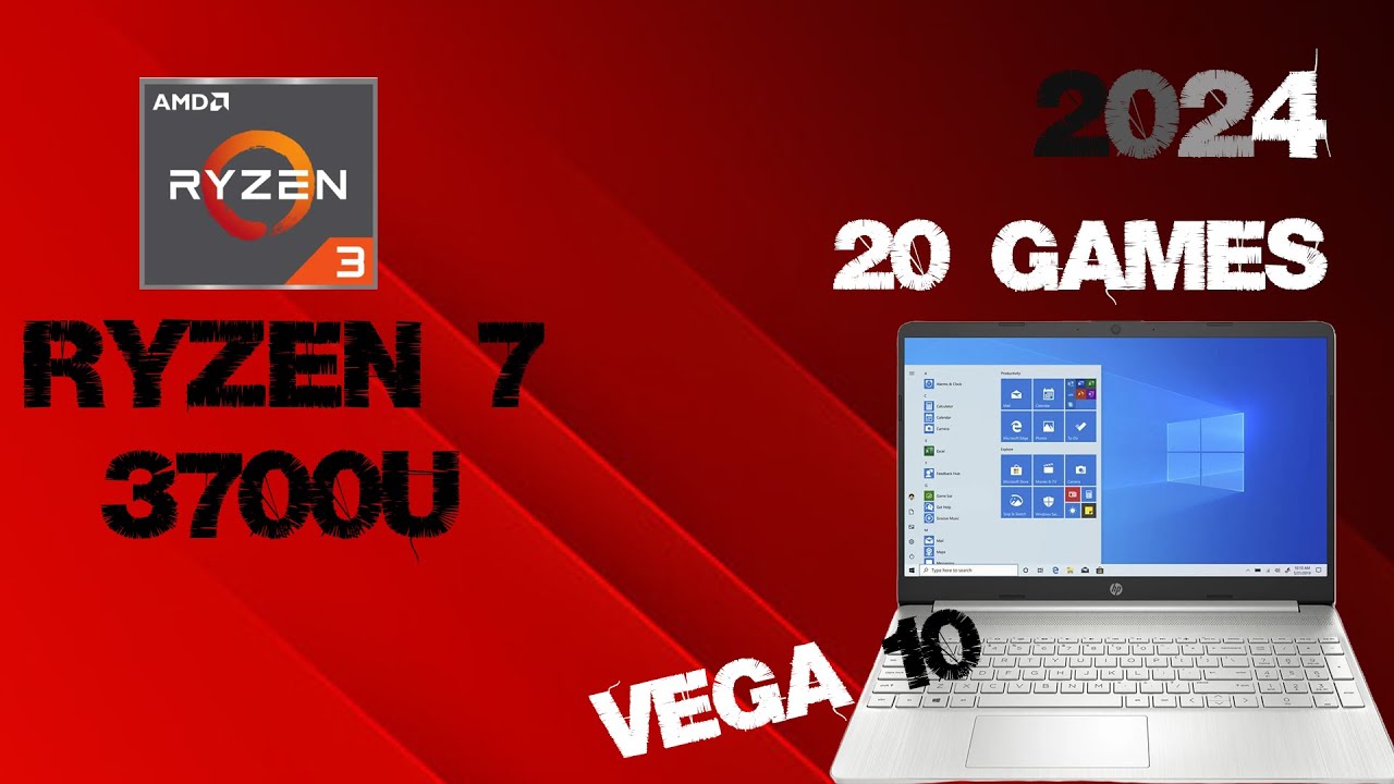 Ryzen 7 3700u + Vega 10 in 2024 - YouTube