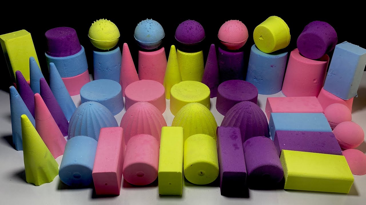 ASMR Relaxing Baking Soda Crush || rainbow 