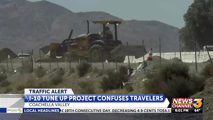Caltrans is expecting to complete the I-10 tune-up construction by March 2023