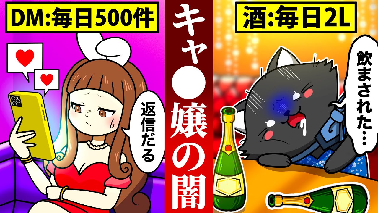 キャバ嬢になるとどうなるのか?【アニメ】