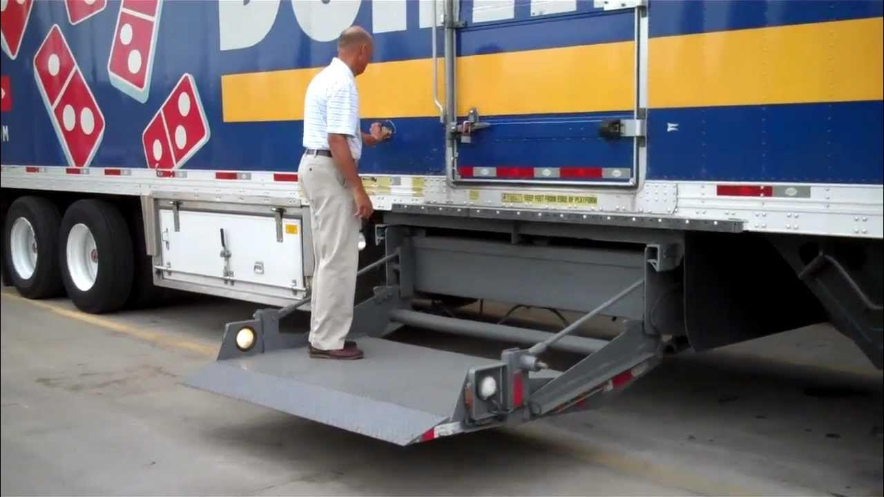 Leyman Lift Gate TLS3500 (with platform light kit) YouTube
