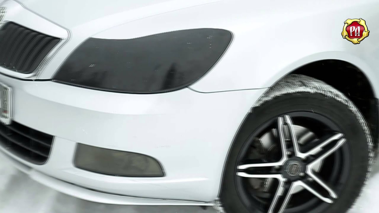 Реснички на фары шкода октавия своими руками
