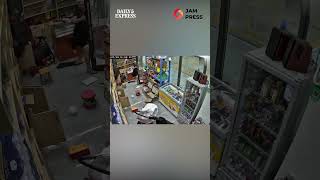 Girl blown out of doorway while still in bed by typhoon force winds 😱  #news