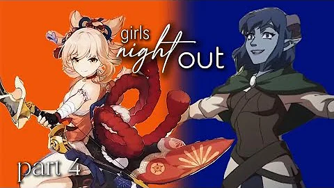 Girls Night Out || MEP part 4 || for @dandyxyz || Yoimiya & Jester Lavorre