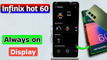Infinix hot 60 5g always on display | always on display setting in Infinix Infinix hot 60 5g