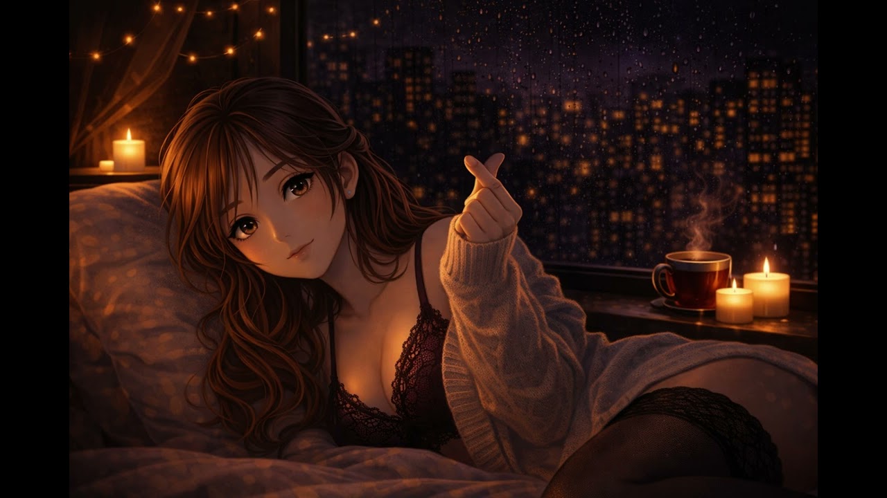 Slow Down. Breathe. Feel the Night 🌙 Deep Relaxing Music with Rain