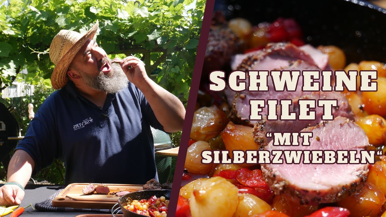 SCHWEINEFILET mit glasierten Silberzwiebeln