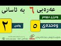عەرەبی 6 وەرزی دووەم وەحدەی پێنجەم وانەی دووەم م چۆمان جەزا کاکە ڕەش