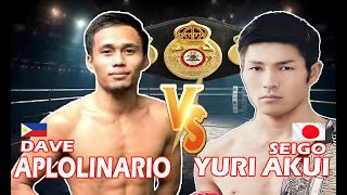 DAVE APOLINARIO VS. SEIGO YURI AKUI WBA FLYWEIGH CHAMPIONSHIP | 3 DEBISYON WORLD CHAMP ROUND 1 K.O