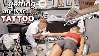 GETTING MY FIRST TATTOO (at 16) | vlog