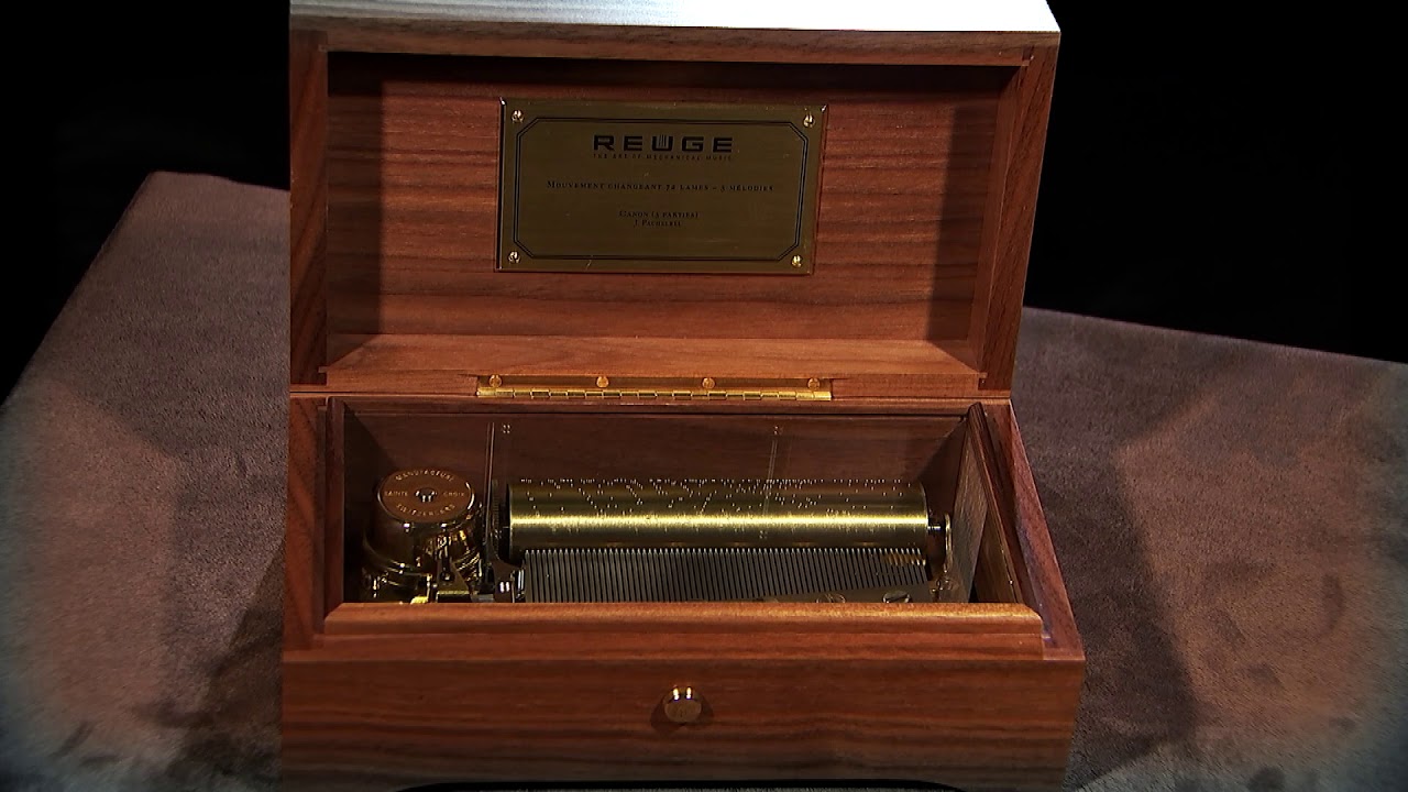 Reuge ミュージックボックス スイス製 Official Reuge Music Box Video, the Auberson 72 note - YouTube