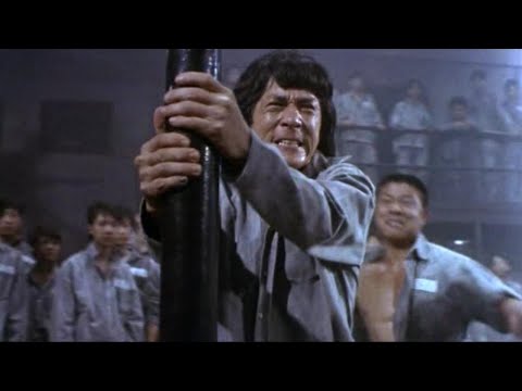 Jackie Chan: The Prisoner (1990) Prison Razor Knife Fight Scene!!!