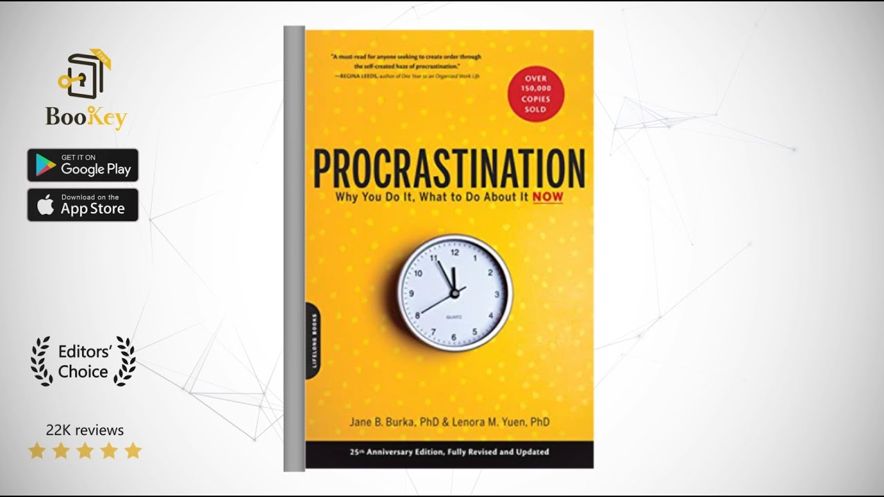 Procrastination  Book Summary By Jane B. Burka  How to overcome procrastination