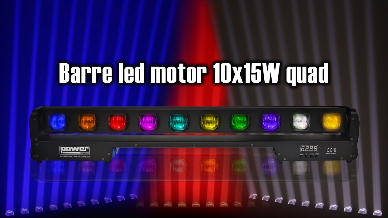 Barre Led 10x15W Motorisée - BARRE LED MOTOR 10x15W QUAD