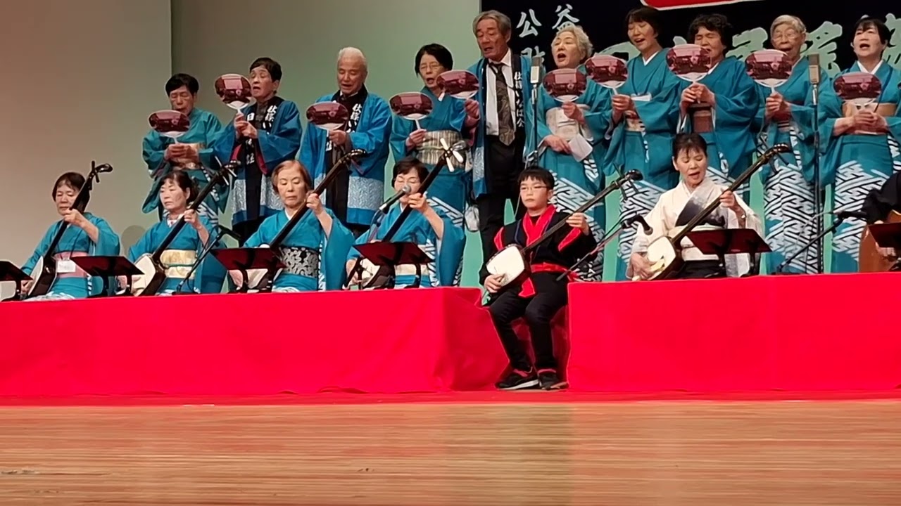 日本民謡協会東近畿連合大会で「南志見ふるさと讃歌」を歌う