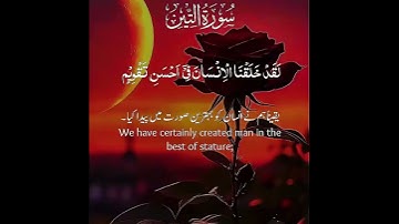 سورة التين | Surah At-Tin