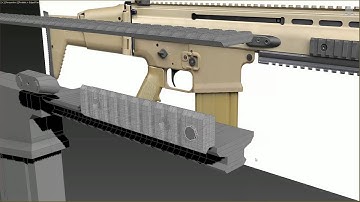 Weapon Modeling : SCAR-H Detail Modeling Part 2