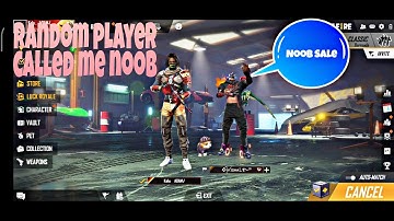 Random player called me noob|| 1v1 custom challenge|| Best gameplay|| Must watch||