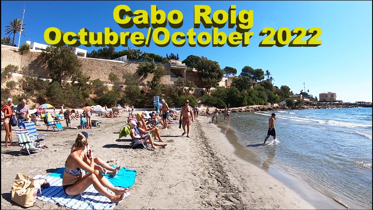 Cabo Roig, Costa Blanca, Spain. Afternoon Walking Tour Featuring Playa La Caleta & the Marina Area🇪🇸
