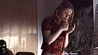 Katja Studt smokes