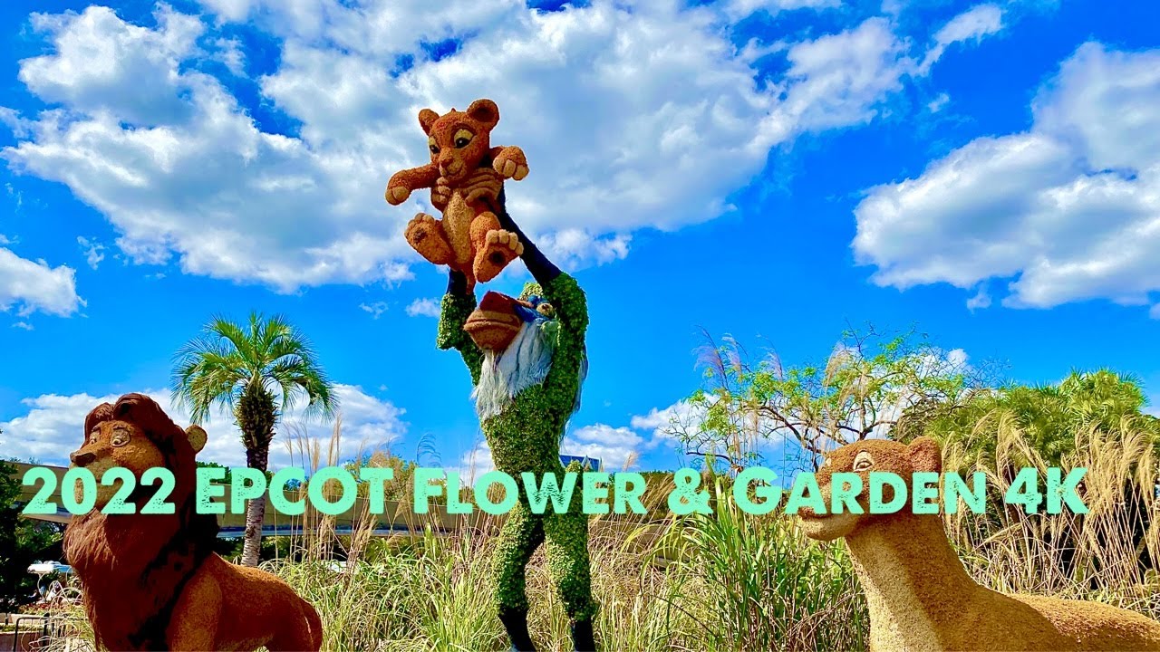 Walt Disney World EPCOT- International Flower and Garden Festival 2022 - Full Walking Tour in 4K