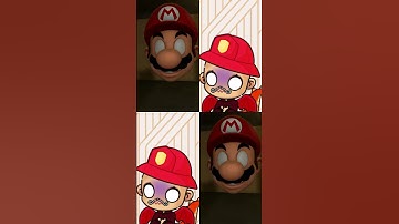 Mario Head playing Squid Game with teeths #mario #shorts #meme #trending