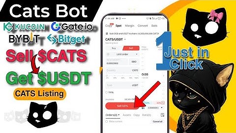 How to Sell Cats coins in Bybit, Gate.io, Bitget and Kucoin in hindi urdu