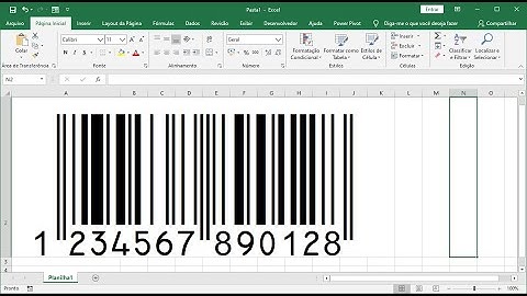 EXCEL - Código de barras EAN-13 - Atualizado 2020