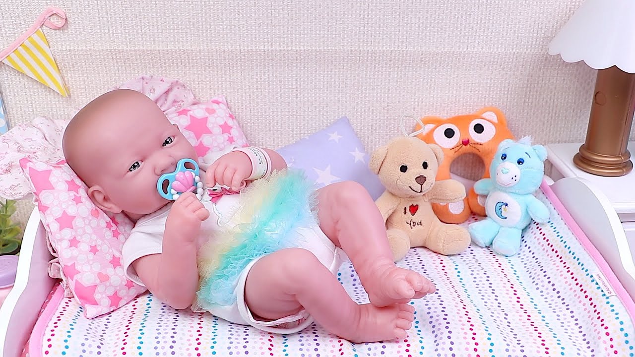 Baby doll new bedroom with cute furniture! Play Toys decorative ...