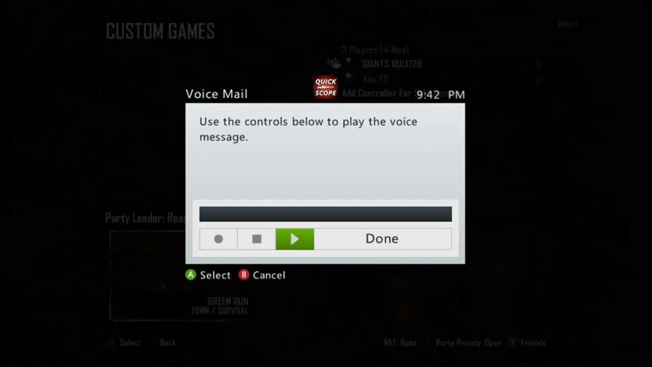 Xbox 360 Random Voice Message (Funny) YouTube