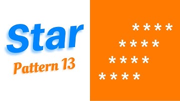 Printing Star Pattern in C Language | Pattern 13