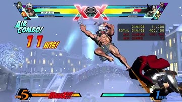 UMvC3 - Wolverine x Dormmamu TOD 5 Bar XFactor Combo