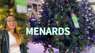 MENARDS CHRISTMAS 🎅🏻 LOTS OF COOL CHRISTMAS TREES 🌲 #menards #shopping #shopwithme #shoppinghaul 