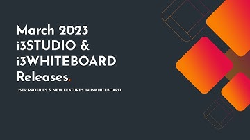 i3STUDIO & i3RDM Software Release March 2023