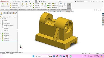 SolidWorks Tutorial Exercise | How to Make a Mechanical Bracket