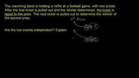 55. Biến cố xác suất độc lập hay có điều kiện? | Giải tích cơ bản |  Khan Academy