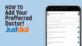 Как добавить предпочитаемого врача в Justdial [просто] screenshot 2