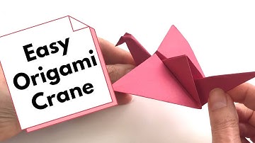 How to Make an Easy Origami Crane with Flapping Wings in 5 Minutes