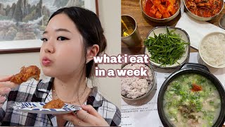 *korean + intuitive* what i eat in a week | holiday family vlog ‍‍‍